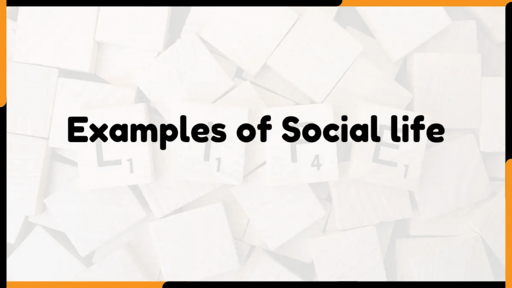 Image showing Examples of social life