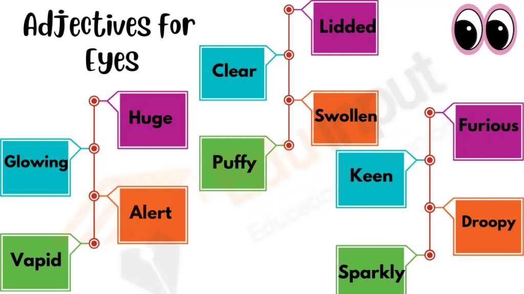 Image showing List of Adjectives for Eyes