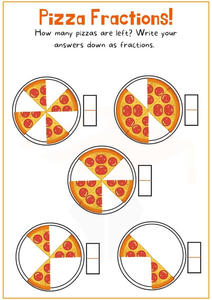 Fraction Worksheet for kids