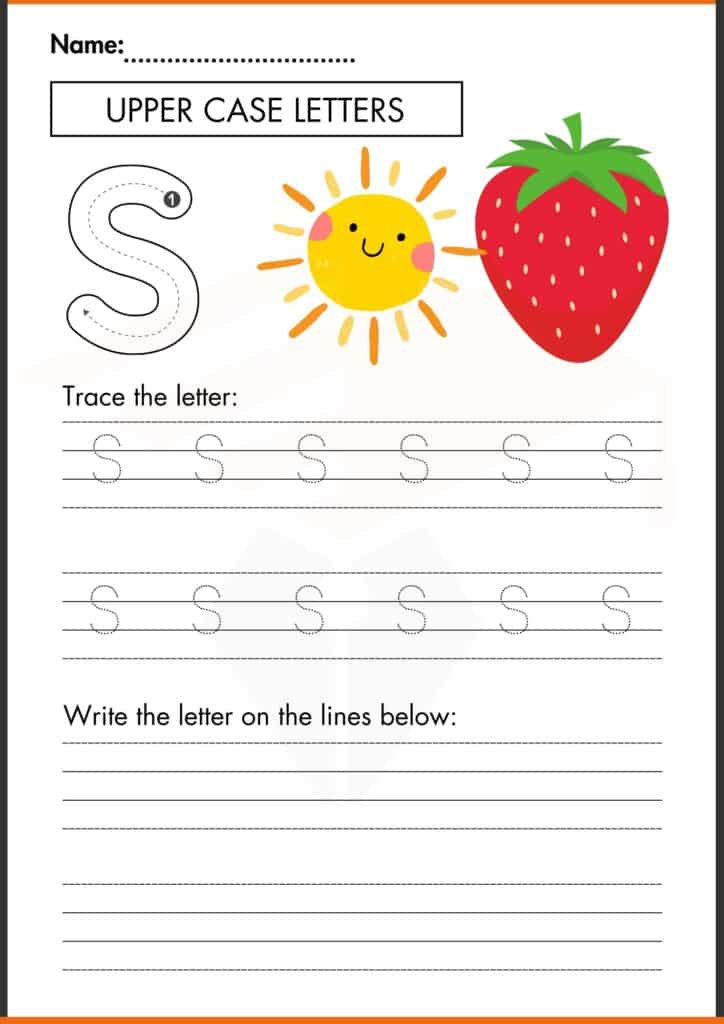 Upper case letter worksheets 2