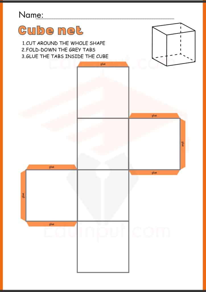 Cube net worksheets 5