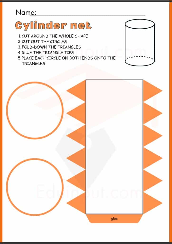 Cylinder net worksheets 2