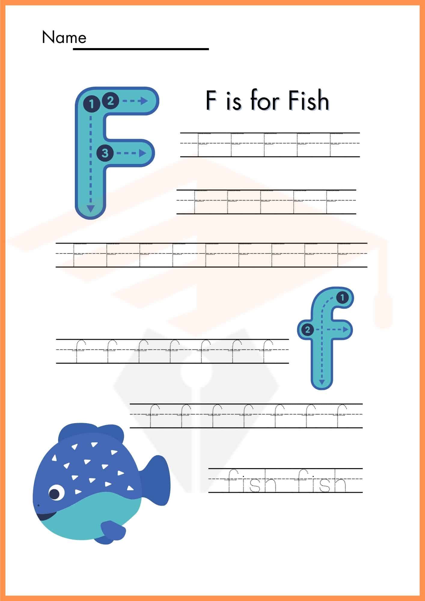 Fish Worksheets for Kindergarten