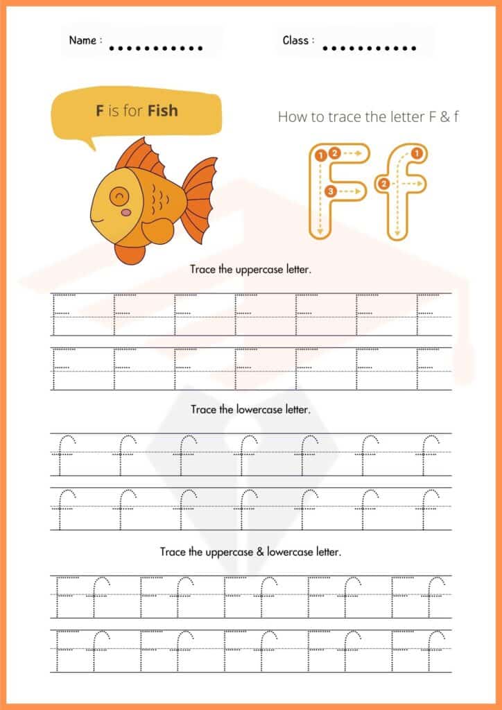 Fish tracing worksheets 2