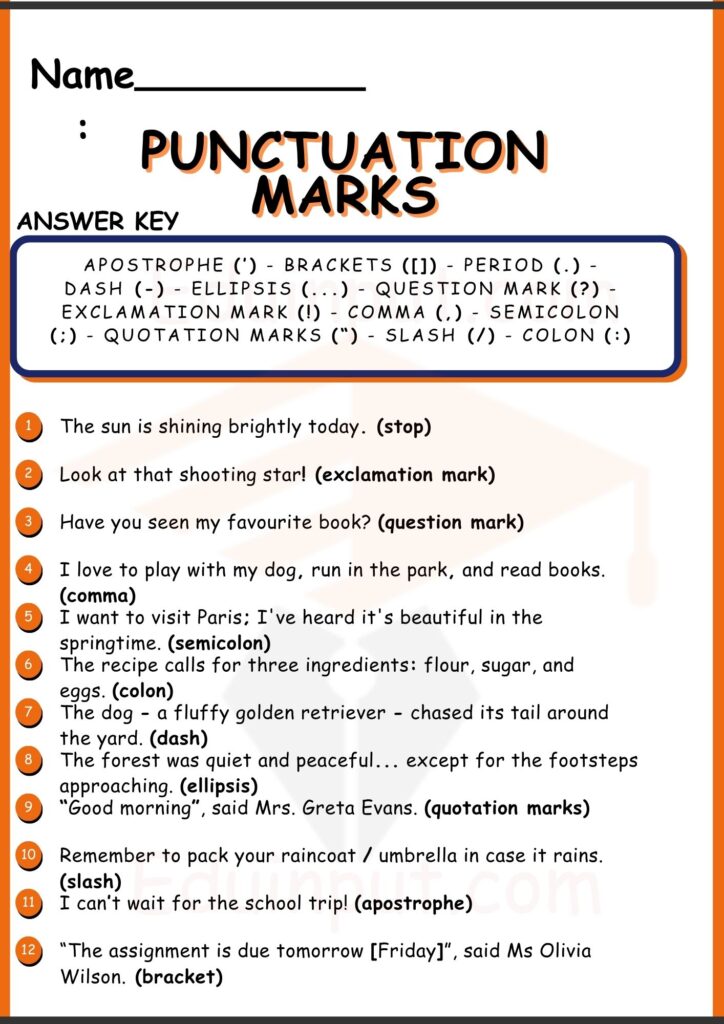 Image showing Punctuation Worksheets for Kindergarten


