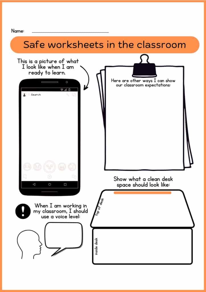 Image showing Safety Worksheets for Kindergarten