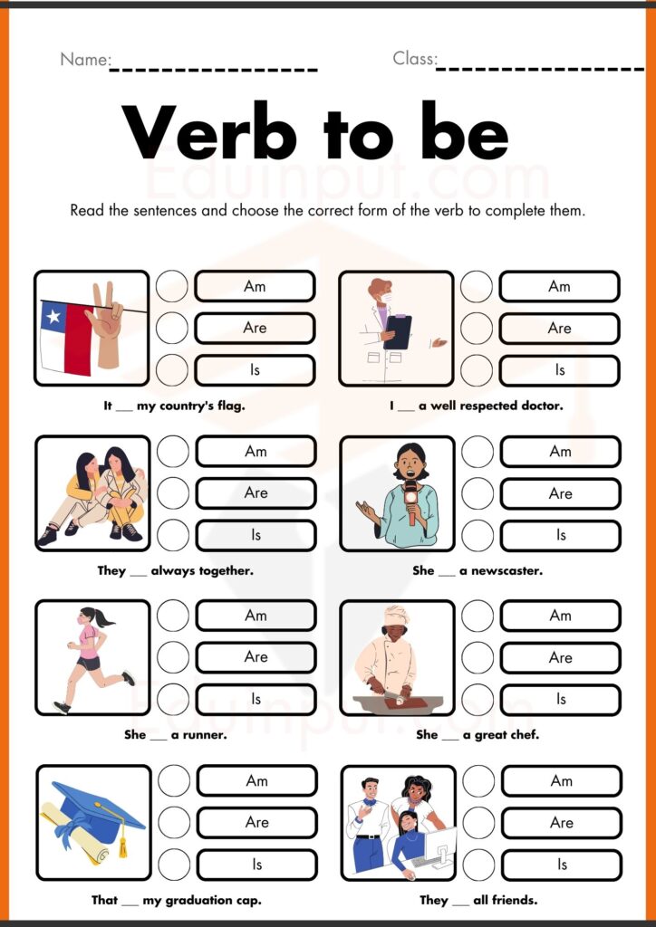 Verb to be worksheets 4