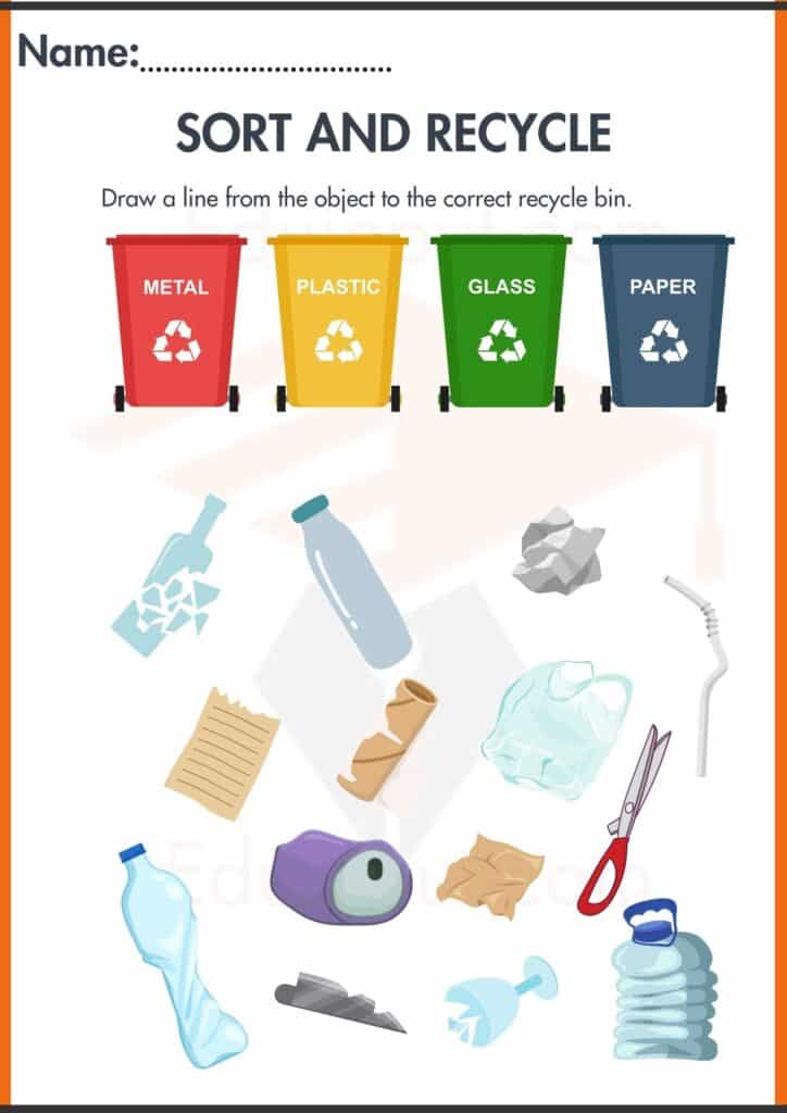 cricle the recycle worksheets 3