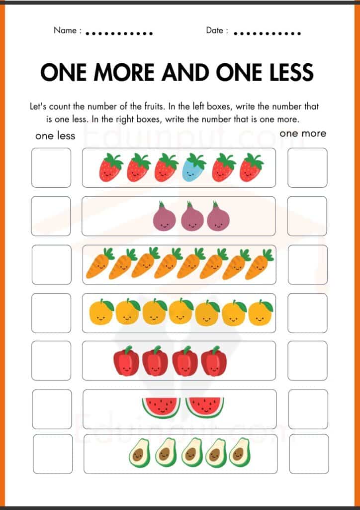 more or less kindergarten worksheets 4