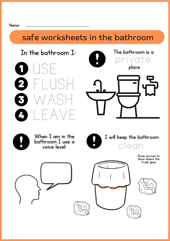 safe worksheets in the bathroom 2