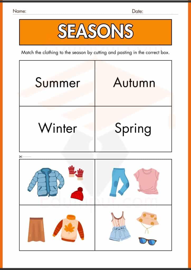 seasons worksheet 2