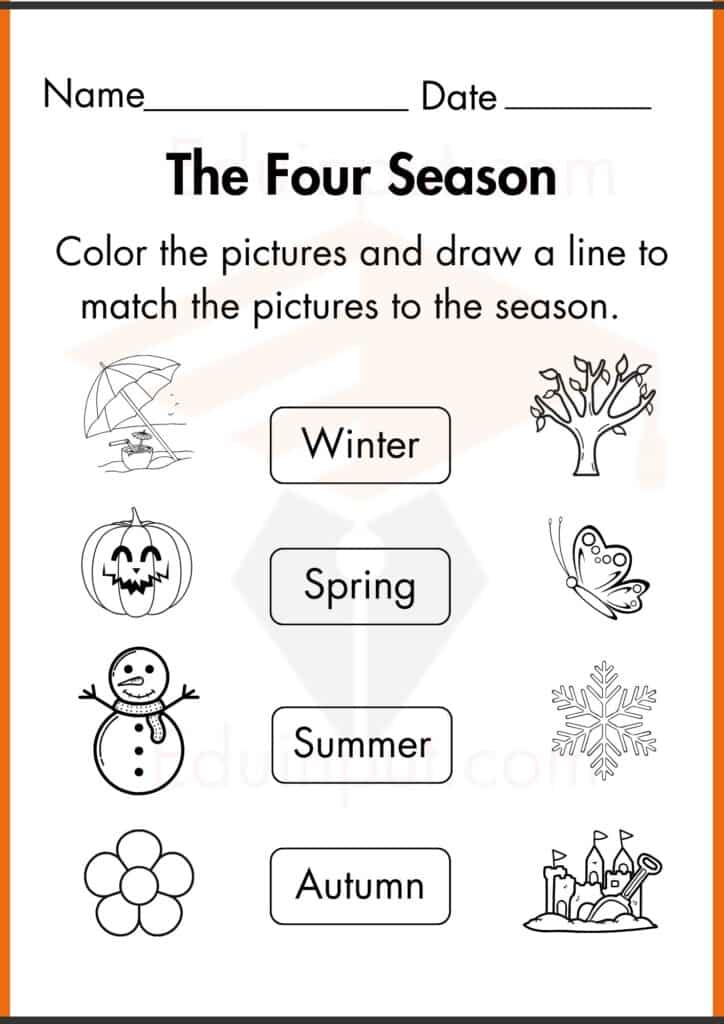 seasons worksheet 4