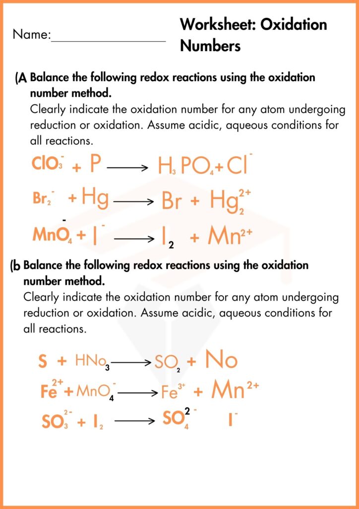 image showing balance redox reactions