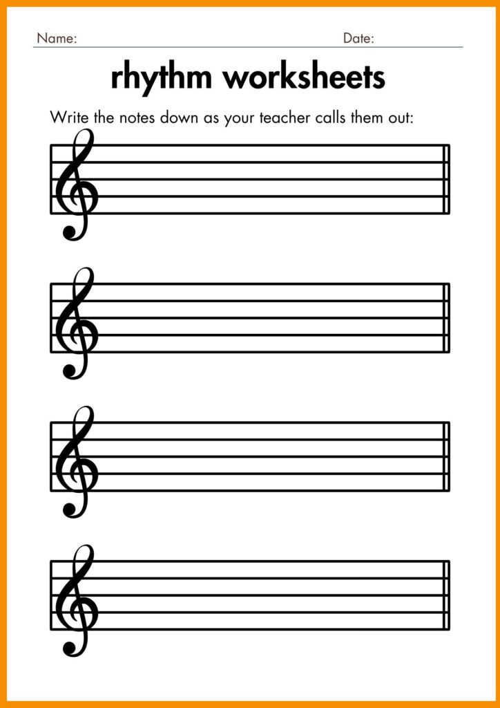 write the notes rhythm worksheets