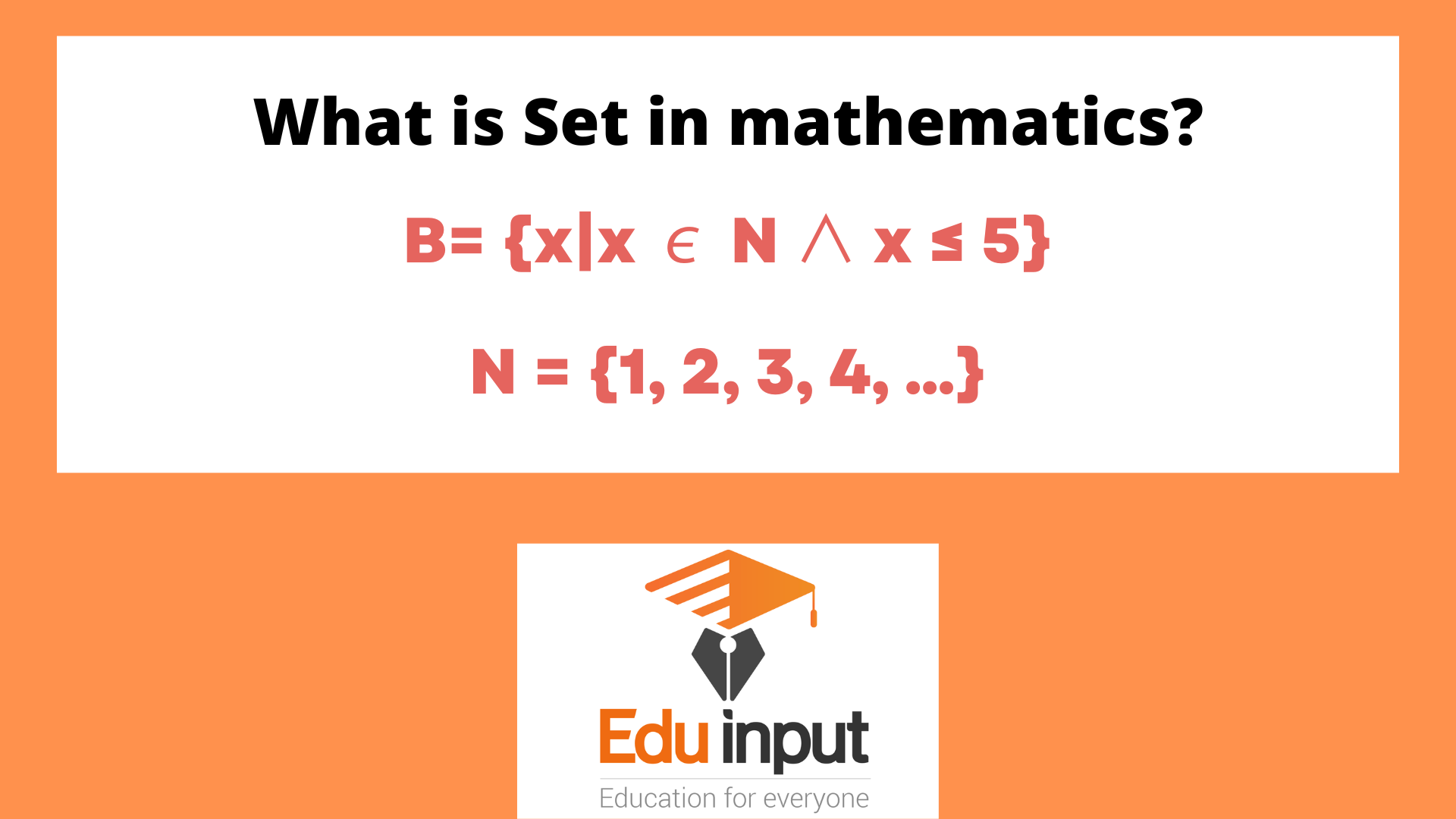 What is Set in mathematics? Explained with examples