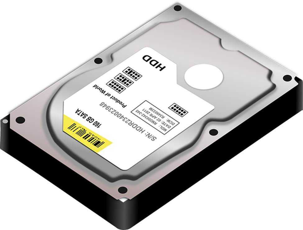 image showing the Hard disk