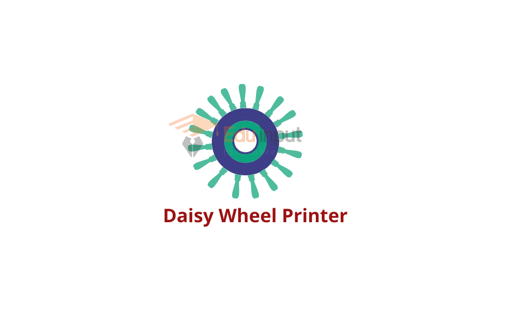 image showing the Daisy wheel printer printer