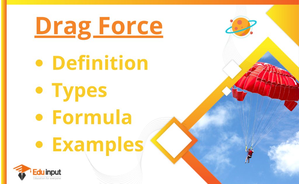 Drag Force-Definition, Formula, Types, And Examples