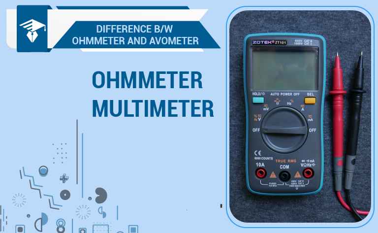Difference Between Ohmmeter And Avometer