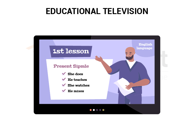 image showing the educational TV