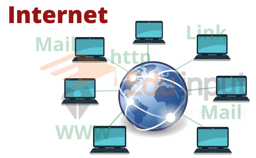 image showing the internet structure