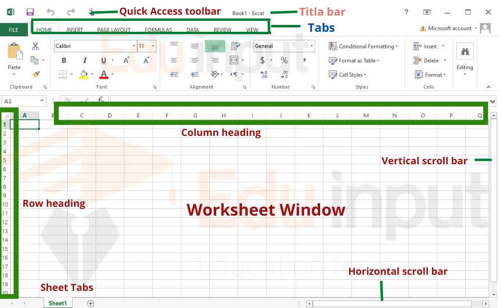 image showing the spreadsheet software