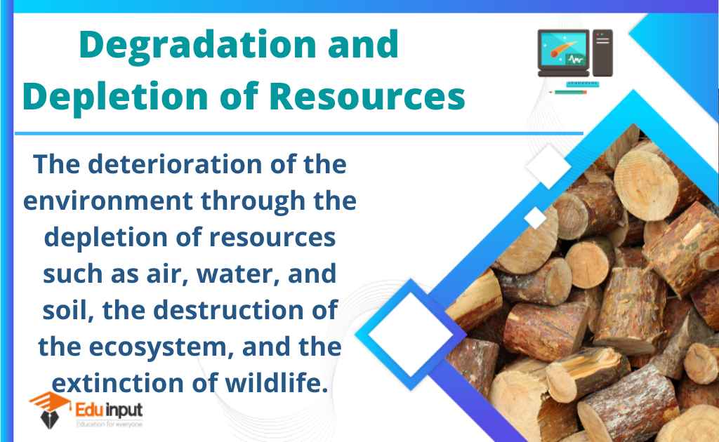 Degradation And Depletion Of Resources