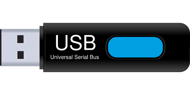 image showing the storage device USB