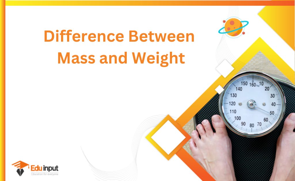 Difference Between Mass And Weight