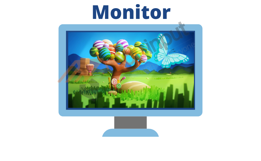 image showing the output device monitor