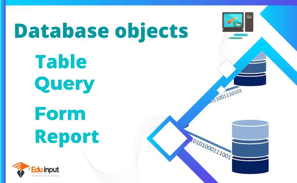 Databases Object – Table, Queries, Forms, and Reports