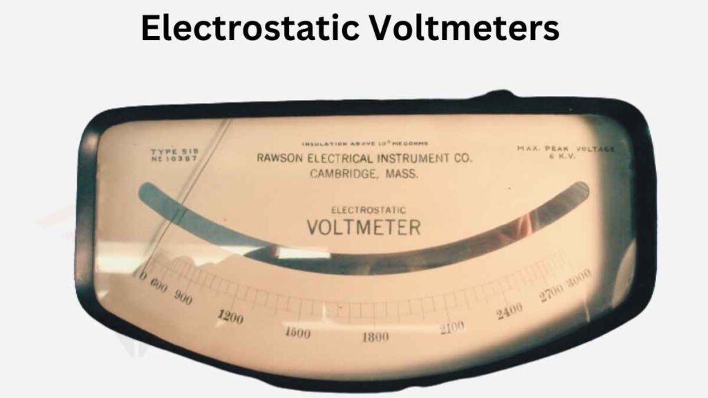 image showing the electrostatic voltmeter