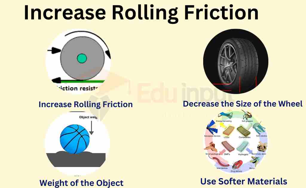 How to increase rolling friction?