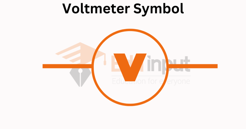 image showing the voltmeter symbol