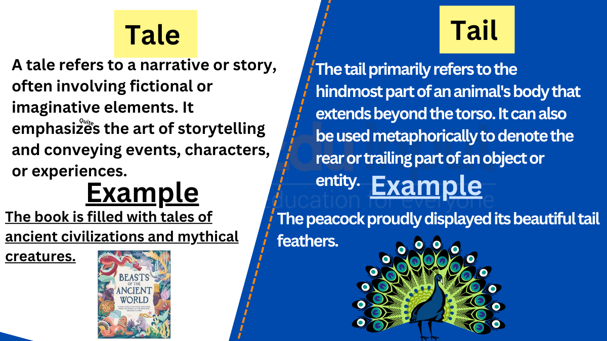 Tale vs. Tail-Difference between and Examples