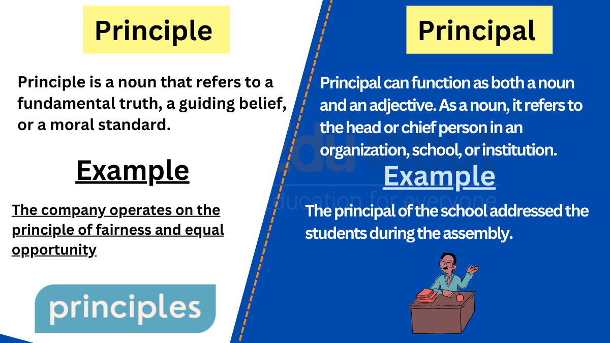 Principle vs. Principal-Difference between and Examples