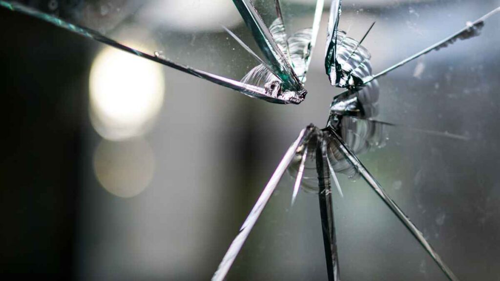 image of cracked glass