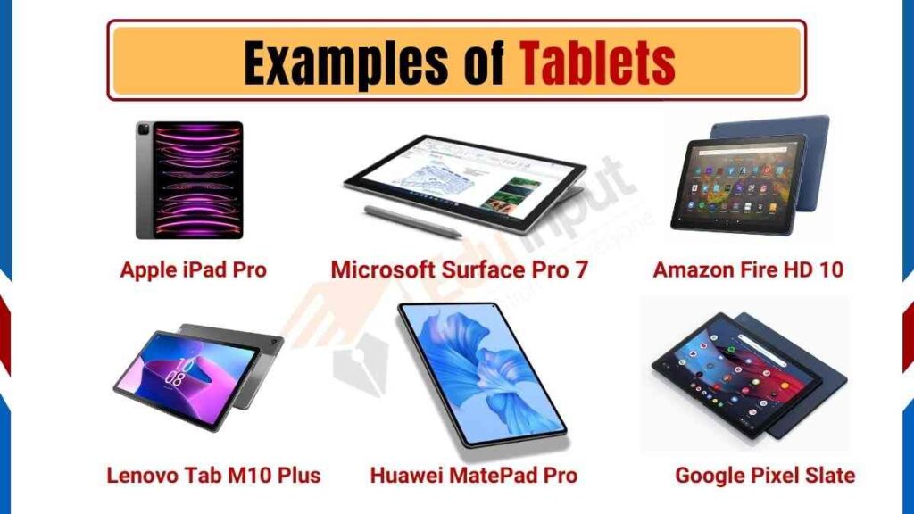 Image showing Examples of Tablets