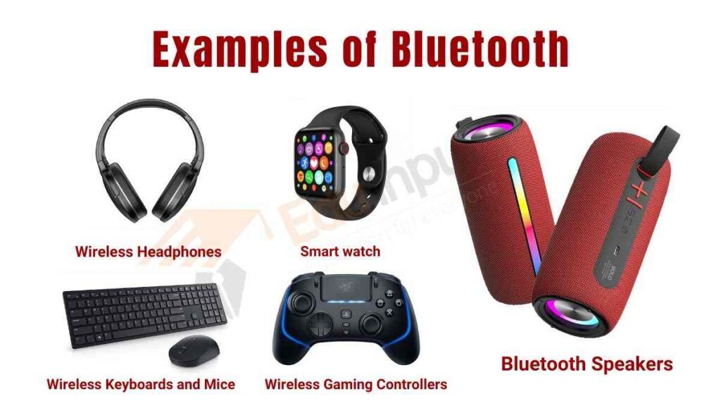 Image showing examples of Bluetooth